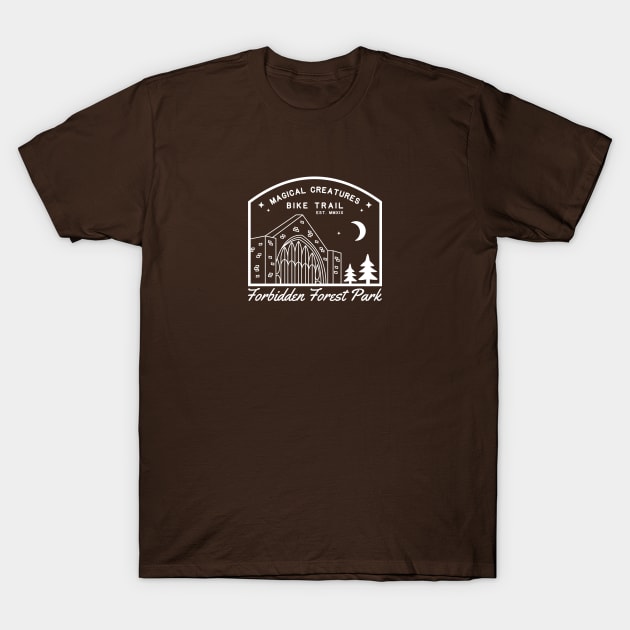 Forbidden Forest Park (Magical Creatures Bike Trail) T-Shirt by storybookamusement
